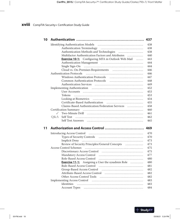 CompTIA Security+ Certification Study Guide Exam SY0-601 (2022) - Page 20 preview image