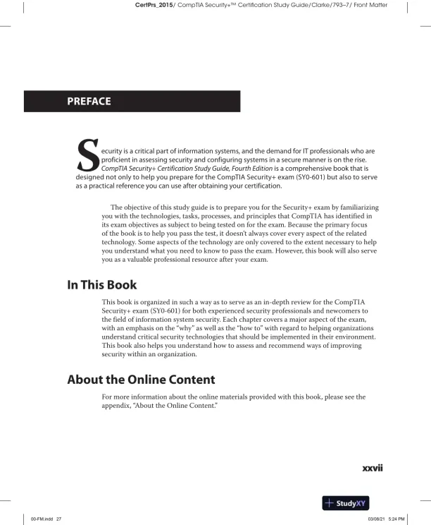 CompTIA Security+ Certification Study Guide Exam SY0-601 (2022) - Page 29 preview image