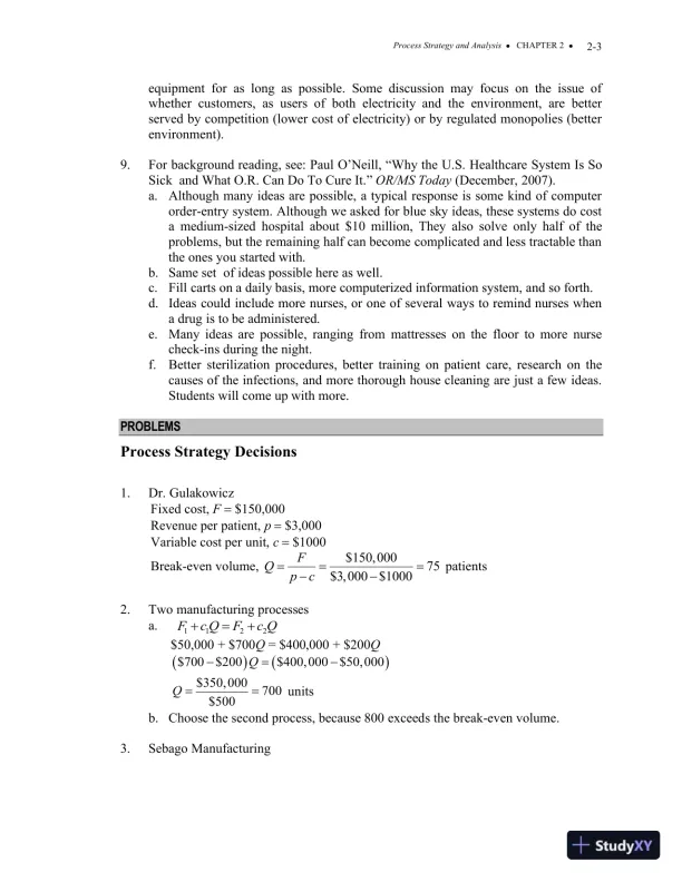 Solution Manual For Operations Management: Processes and Supply Chains, 11th Edition - Page 23 preview image