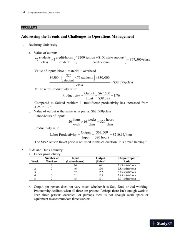 Solution Manual For Operations Management: Processes and Supply Chains, 11th Edition - Page 5 preview image