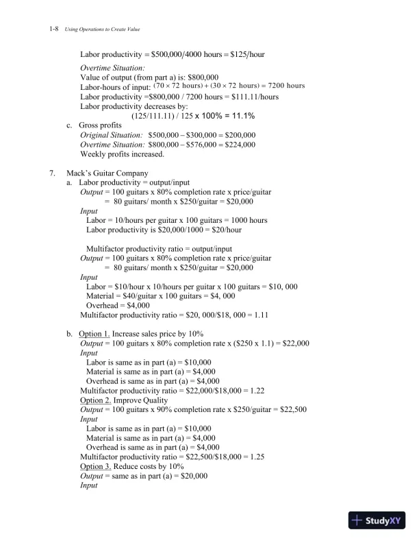 Solution Manual For Operations Management: Processes and Supply Chains, 11th Edition - Page 9 preview image