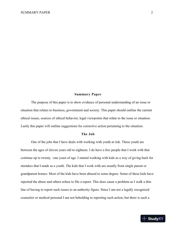 BUS670: Legal Environment : Summary Paper - Page 3 preview image