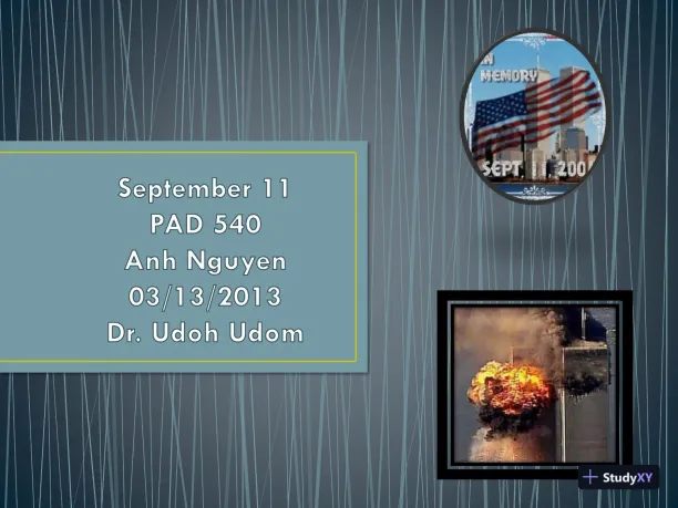 September 11 - PAD 540 - Page 1 preview image