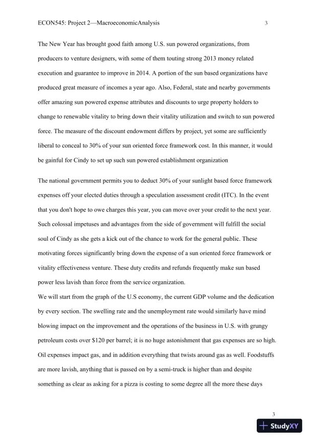 ECON545: Project 2�Macroeconomic Analysis - Page 4 preview image