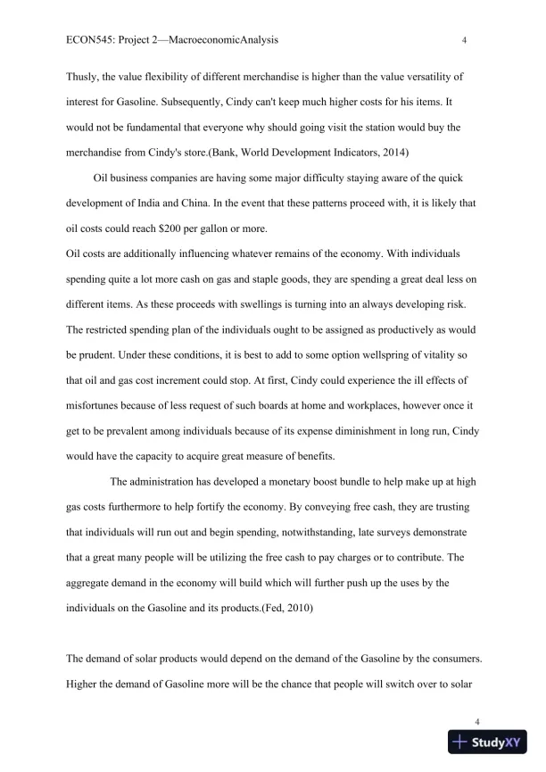 ECON545: Project 2�Macroeconomic Analysis - Page 5 preview image