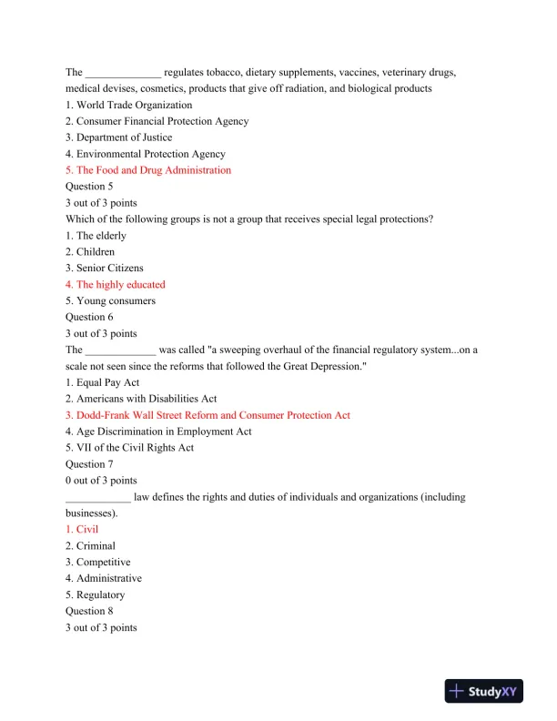 NU MGT400 Week 2 Midterm Exam latest 2015 - Page 3 preview image