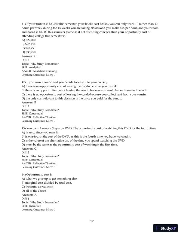 Test Bank for Principles of Macroeconomics, 12th Edition - Page 13 preview image