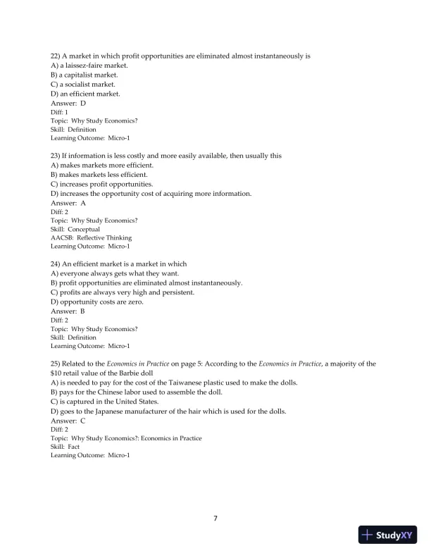 Test Bank for Principles of Macroeconomics, 12th Edition - Page 8 preview image