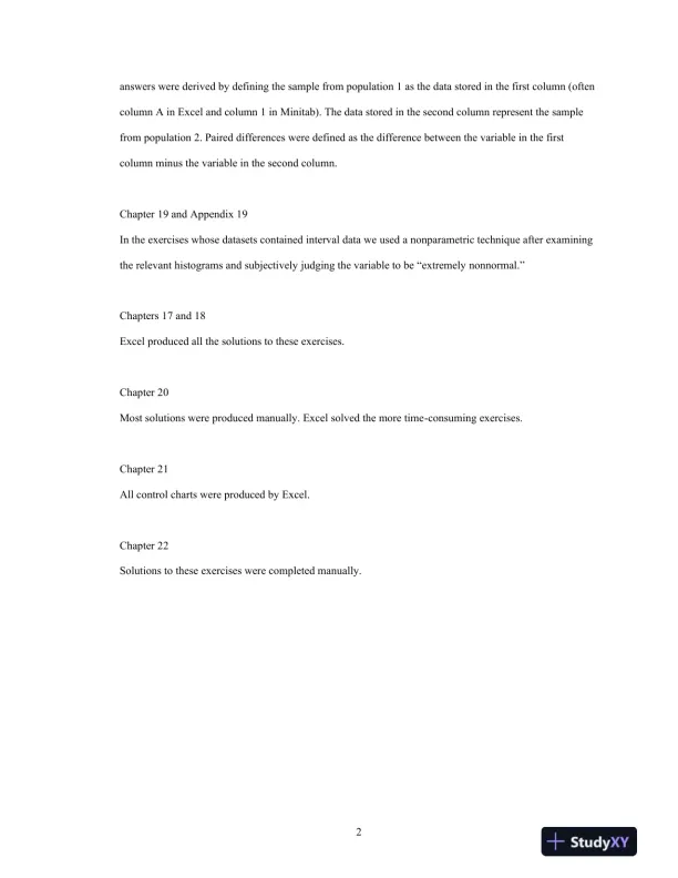 Statistics For Management And Economics, 9th Edition Solution Manual - Page 4 preview image