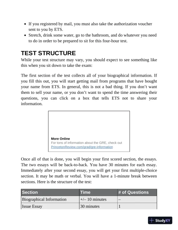 Princeton Review GRE Premium Prep, 2024: 7 Practice Tests + Review and Techniques (2023) - Page 26 preview image