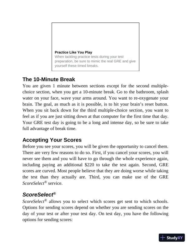 Princeton Review GRE Premium Prep, 2024: 7 Practice Tests + Review and Techniques (2023) - Page 29 preview image
