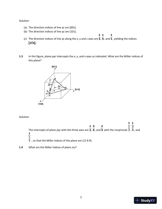 Solution Manual for Physical Metallurgy Principles, 4th Edition - Page 5 preview image