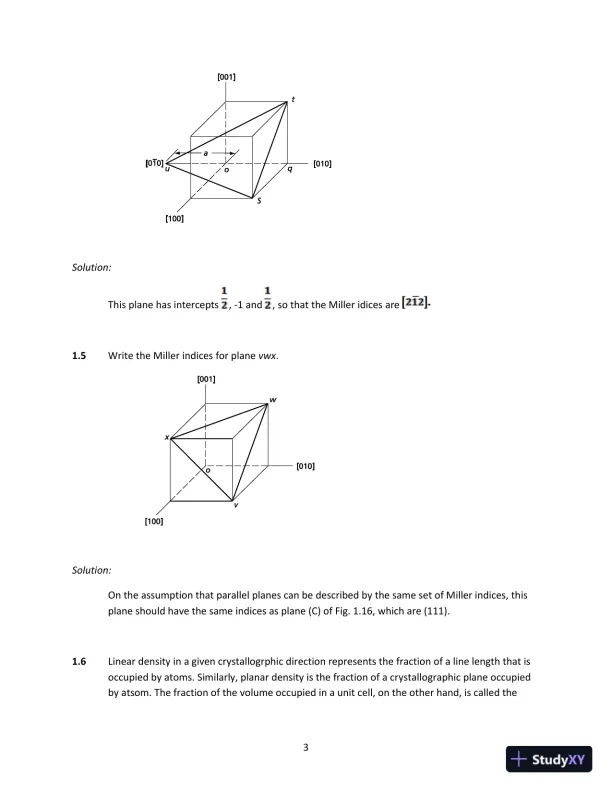 Solution Manual for Physical Metallurgy Principles, 4th Edition - Page 6 preview image