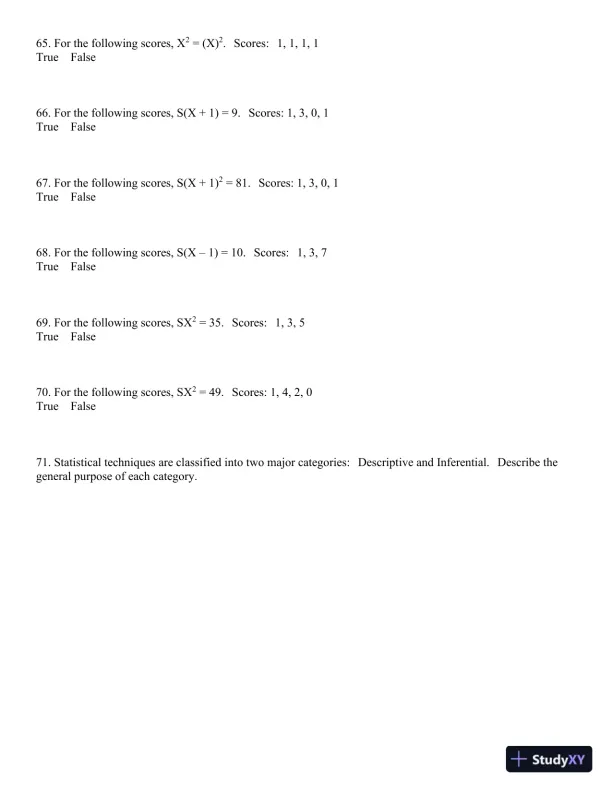 Statistics for the Behavioral Sciences, 9th Edition Test Bank - Page 12 preview image