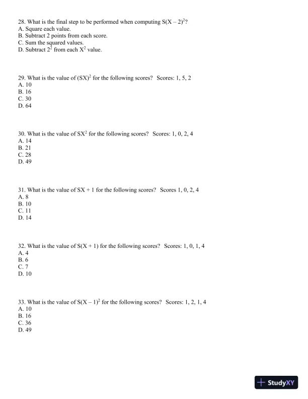 Statistics for the Behavioral Sciences, 9th Edition Test Bank - Page 7 preview image