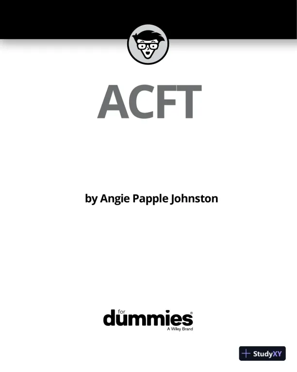 ACFT For Dummies (2020) - Page 4 preview image