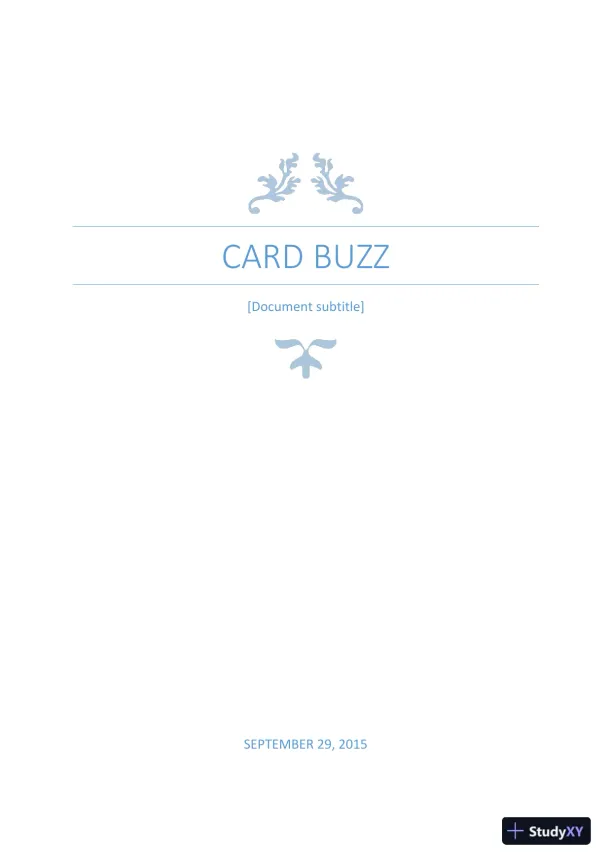 Strategic Business Plan for Budget Cars: Market Analysis, Networking, and Product Offering - Page 1 preview image