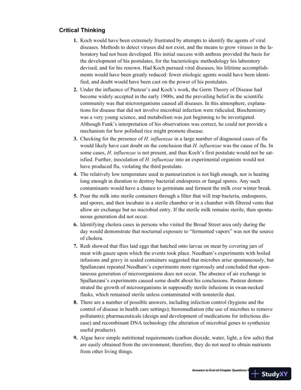 Solution Manual for Microbiology with Diseases by Body System, 4th Edition - Page 4 preview image