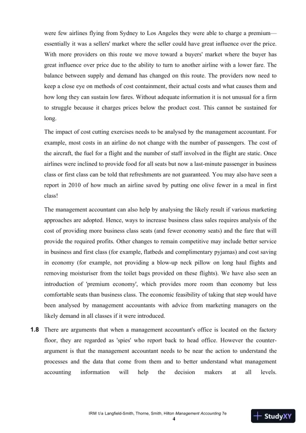 Management Accounting, 7th Edition Solution Manual - Page 5 preview image