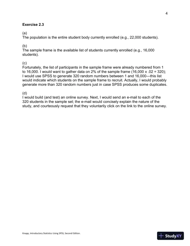 Introductory Statistics Using SPSS , Second Edition Solution Manual - Page 16 preview image
