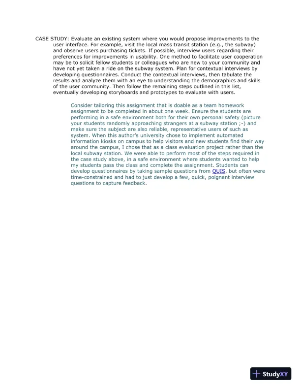 Solution Manual for Designing the User Interface: Strategies for Effective Human-Computer Interaction, 6th Edition - Page 10 preview image