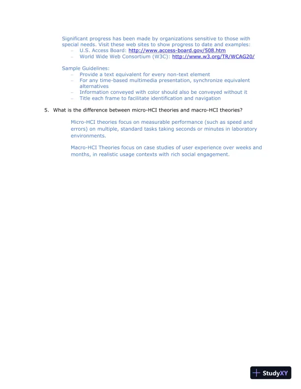 Solution Manual for Designing the User Interface: Strategies for Effective Human-Computer Interaction, 6th Edition - Page 7 preview image
