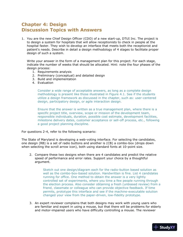 Solution Manual for Designing the User Interface: Strategies for Effective Human-Computer Interaction, 6th Edition - Page 8 preview image