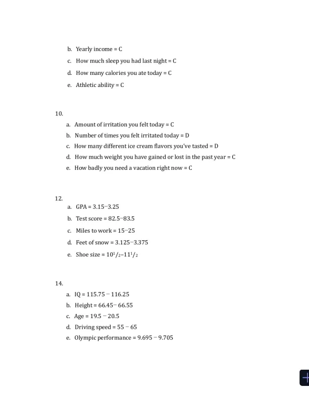Statistics Alive!, Student, Study Guide Edition Solution Manual - Page 6 preview image