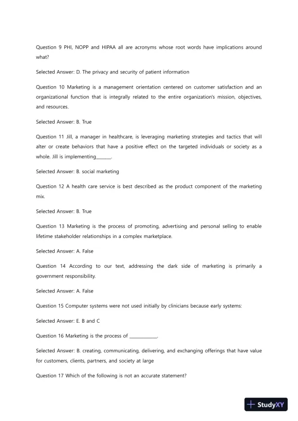 Liberty University BUSI 311 Quiz 4 Complete Solutions Correct Answers Key - Page 6 preview image