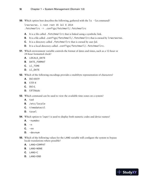 CompTIA Linux+ Practice Tests: Exam XK0-005 (2022) - Page 25 preview image