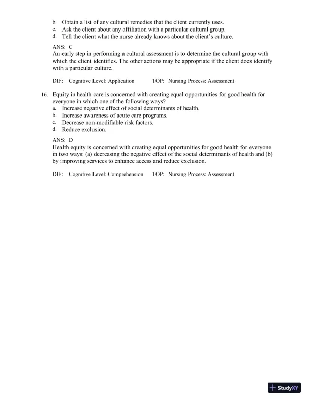 Test Bank for Medical-Surgical Nursing in Canada, 4th Edition - Page 11 preview image