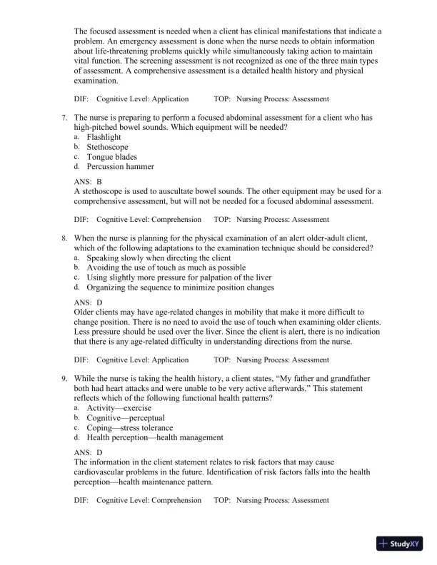 Test Bank for Medical-Surgical Nursing in Canada, 4th Edition - Page 14 preview image