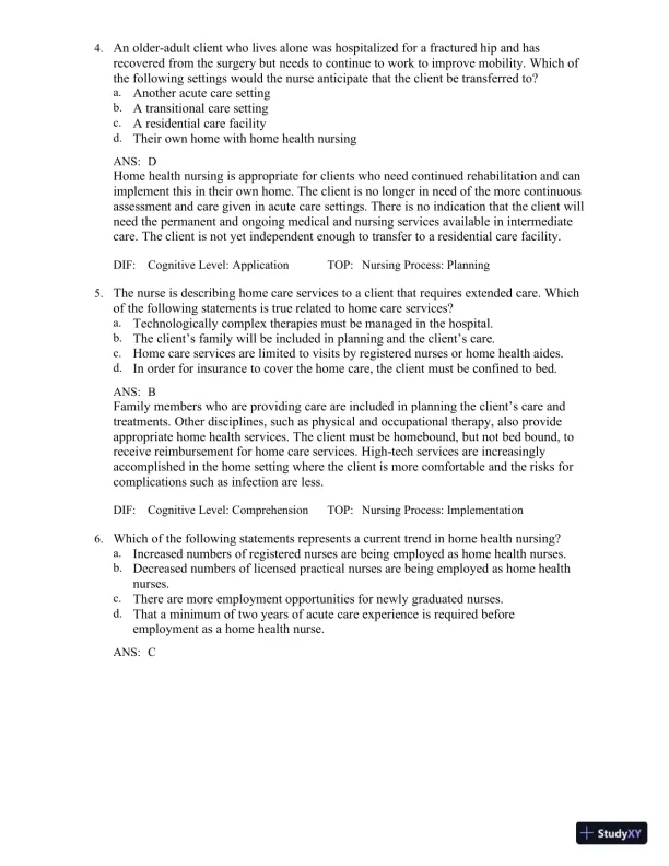 Test Bank for Medical-Surgical Nursing in Canada, 4th Edition - Page 31 preview image