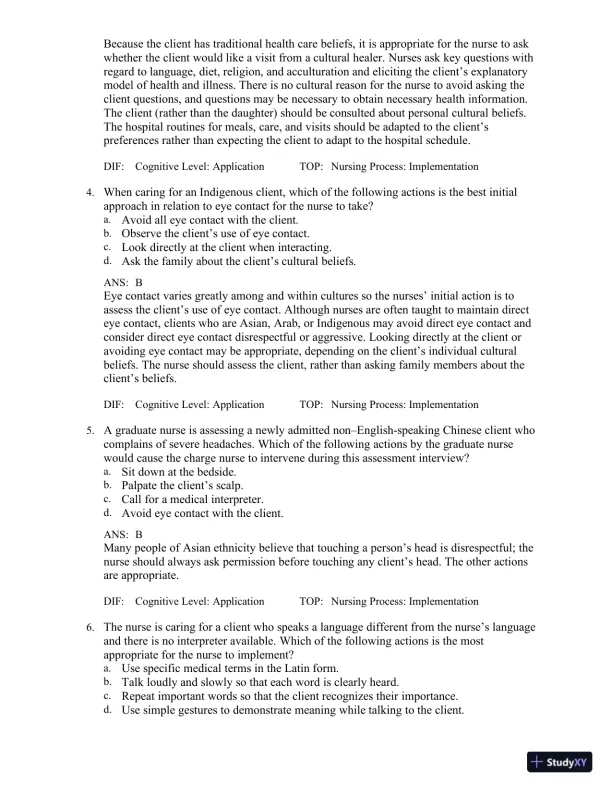 Test Bank for Medical-Surgical Nursing in Canada, 4th Edition - Page 7 preview image