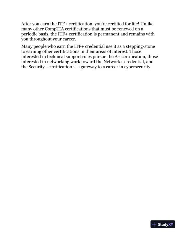 CompTIA ITF+ CertMike: Exam FC0-U61 (2023) - Page 30 preview image