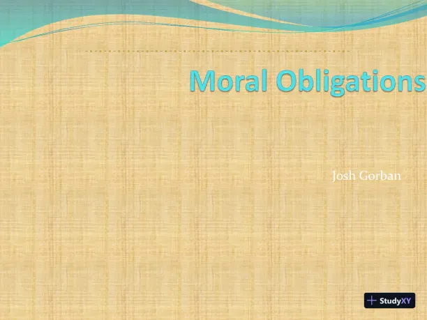 Moral Obligations - Page 1 preview image