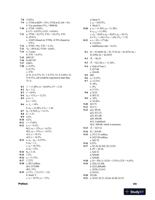 Fundamentals Of Financial Management, Concise, 8th Edition Solution Manual - Page 12 preview image