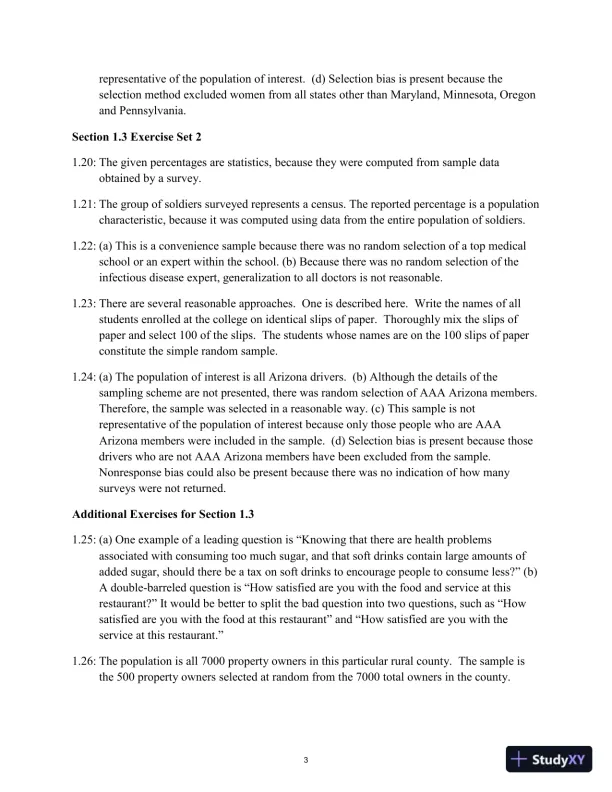 Solution Manual for Statistics: Learning from Data, 2nd Edition - Page 6 preview image