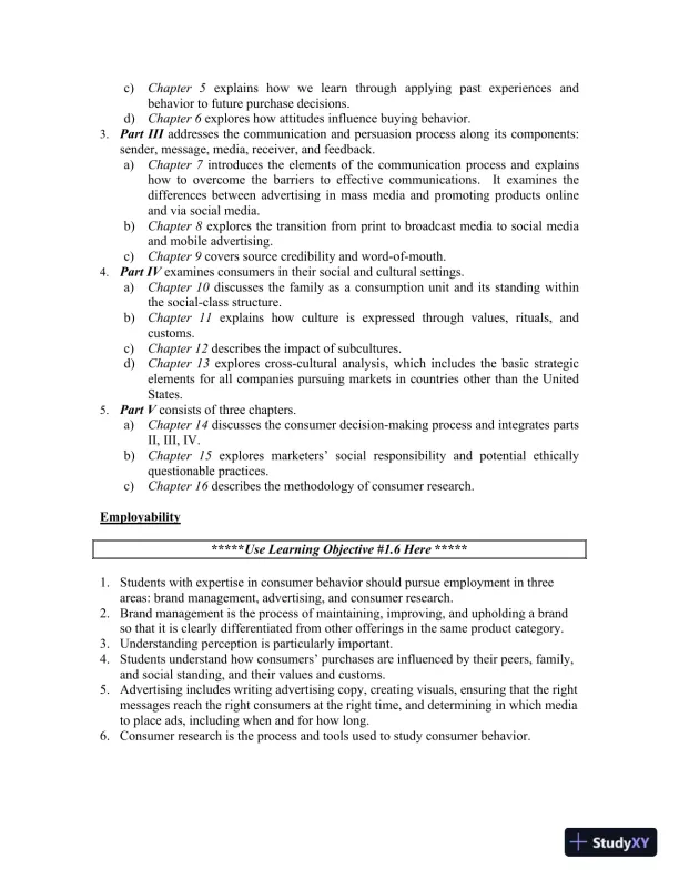 Consumer Behavior, 12th Edition Solution Manual - Page 12 preview image