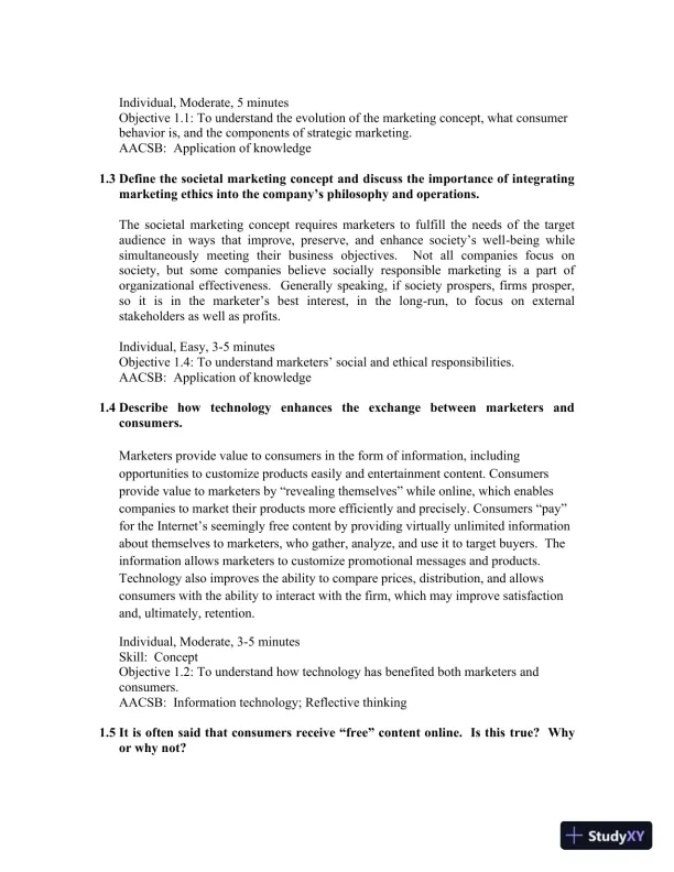 Consumer Behavior, 12th Edition Solution Manual - Page 14 preview image
