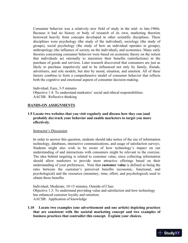Consumer Behavior, 12th Edition Solution Manual - Page 16 preview image
