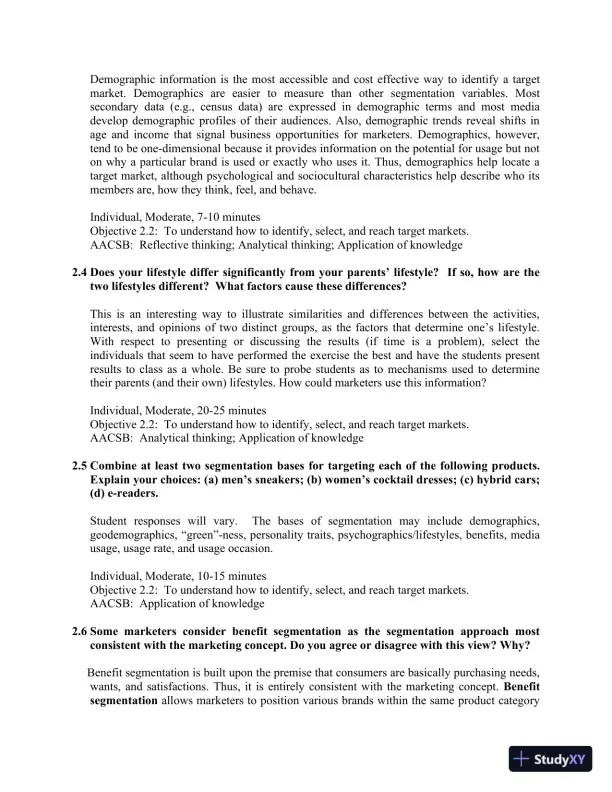 Consumer Behavior, 12th Edition Solution Manual - Page 29 preview image