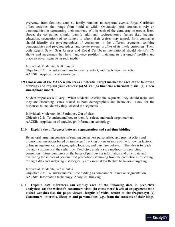 Consumer Behavior, 12th Edition Solution Manual - Page 31 preview image
