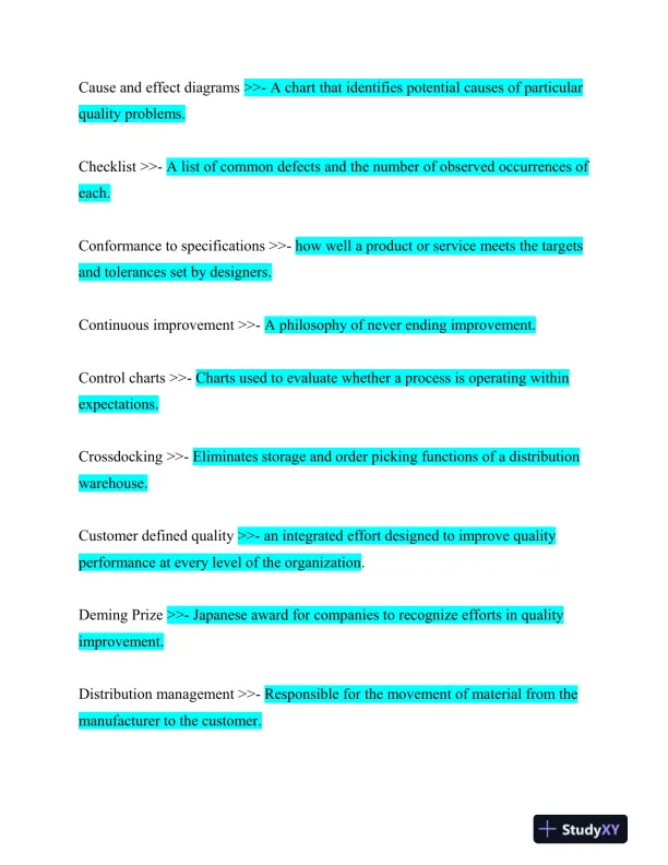 WGU Management Practice Exam With Answers (130 Solved Questions) - Page 3 preview image