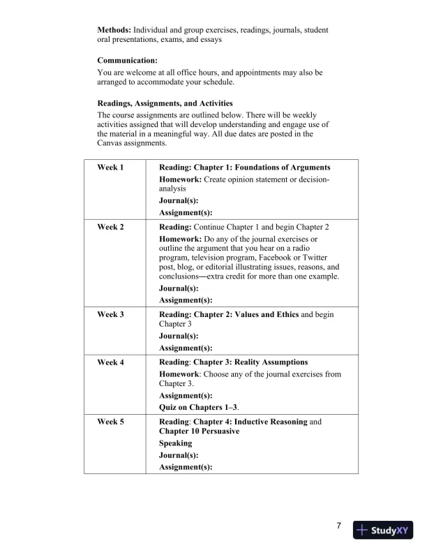 Test Bank for Becoming a Critical Thinker: A User-Friendly Manual, 7th Edition - Page 7 preview image