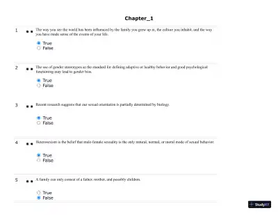 Test Bank For Developing Helping Skills: A Step-by-Step Approach to Competency, 3rd Edition - Page 1 preview image