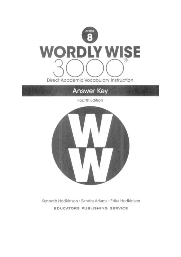 761541663-Wordly-Wise-Book-8-Answer-Key - Page 1 preview image