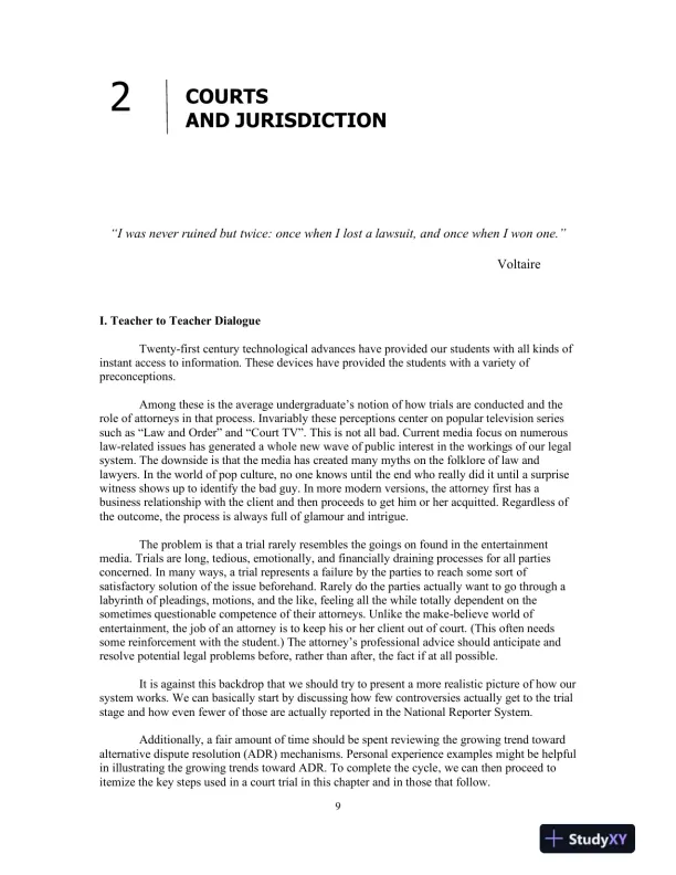 Lecture Notes for Business Law, 10th Edition - Page 10 preview image