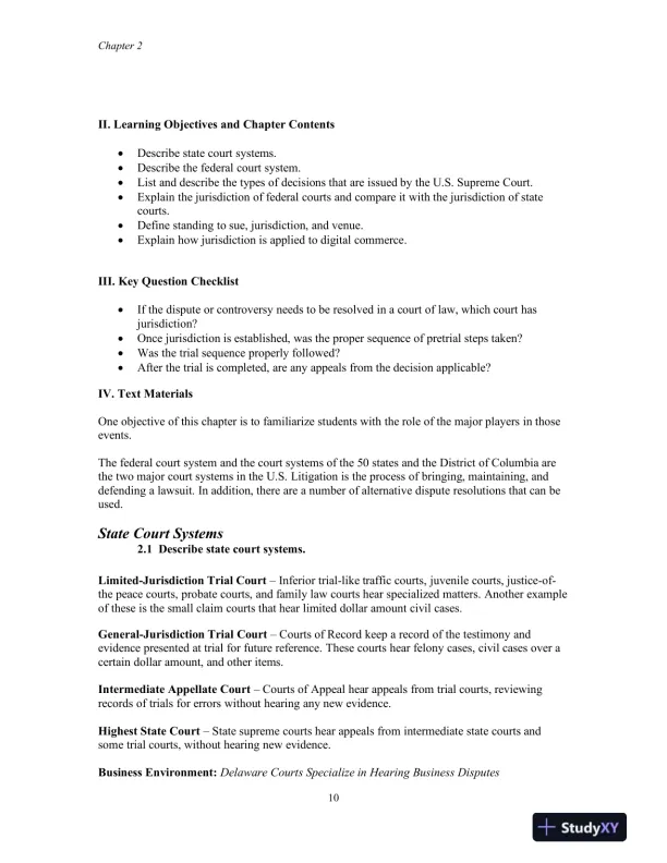 Lecture Notes for Business Law, 10th Edition - Page 11 preview image