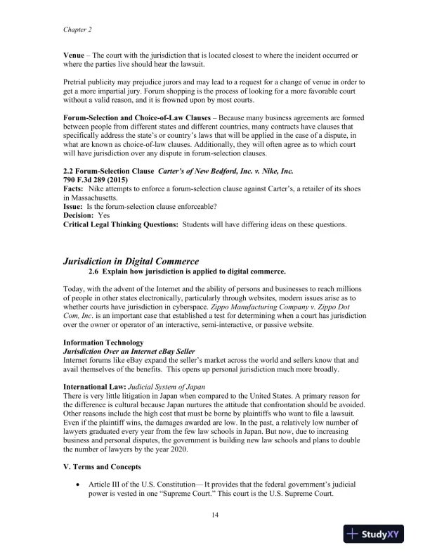 Lecture Notes for Business Law, 10th Edition - Page 15 preview image